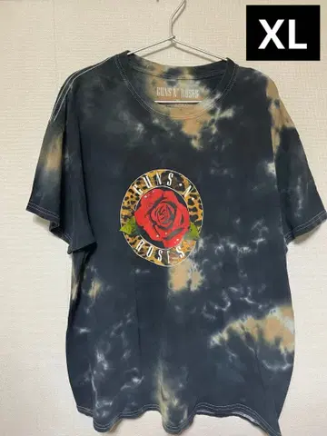 Guns N' Roses 타이다이T셔츠 블랙 XL사이즈