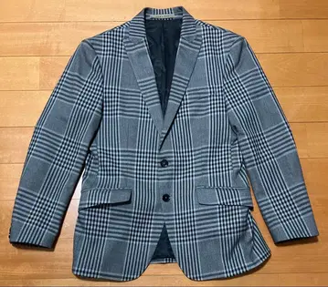 ZARA MAN 자라 자켓 체크 무늬 그레이
