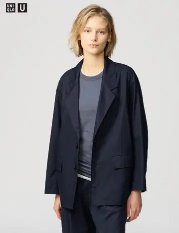 UNIQLO U 테일러드 자켓 다크 그레이