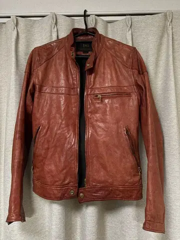 HYSTERIC GLAMOUR 가죽 라이더 자켓 싱글
