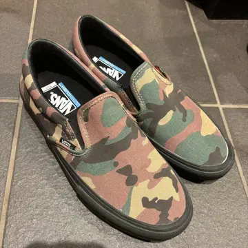 VANS 슬립온 프로 카모플라쥬 27cm