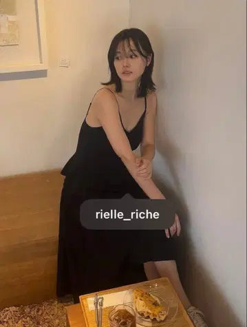 rielle riche 블랙 니트 셋업