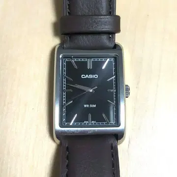 CASIO 손목시계 쿼츠 스퀘어 카시오 탱크 MTP-B215D-1A