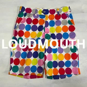 대인기! LOUDMOUTH 라우드마우스 도트 올 패턴 하프 팬츠