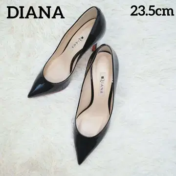 [ 새상품급 ] DIANA 하이힐 23.5cm 블랙 에나멜 U19007