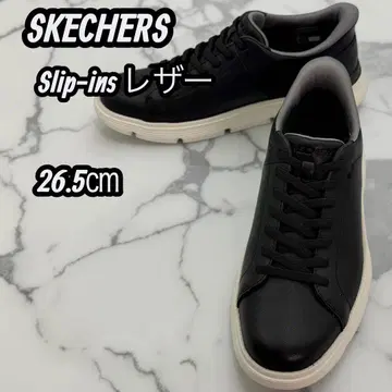 스케쳐스 슬립인즈 가죽 블랙 26.5cm