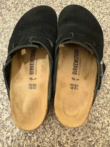 BIRKENSTOCK 사보 클로그 샌들 블랙 40