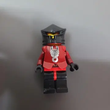 LEGO 미니 피규어 전갈 문장 레드 블랙