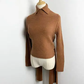 택 포함 새상품 ROCHAS 로샤스 백리본 디자인 니트