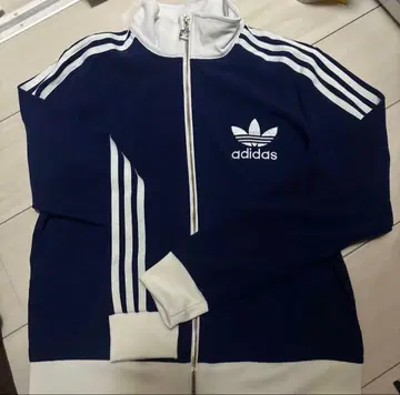 adidas 트레포일 저지 자켓 네이비