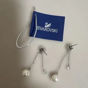 SWAROVSKI 스와로브스키 펄 체인 귀걸이