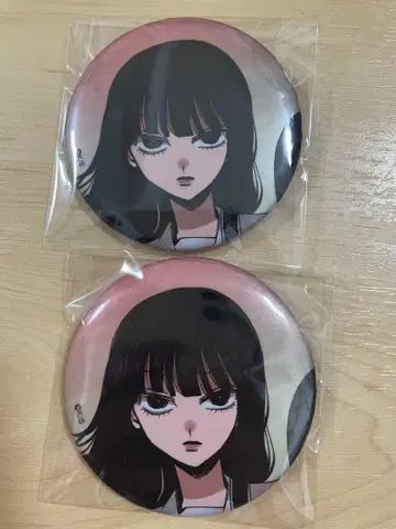 비치지 않아요 리플렉터 캔뱃지 오니자키 아이코 2세트