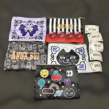 ANNA SUI 미니 파우치 5종 컴플리트 세트