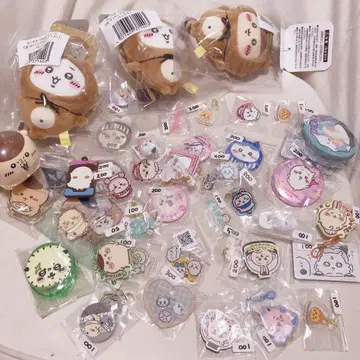 치이카와 굿즈 묶음 판매 봉제 인형 캔뱃지 키링