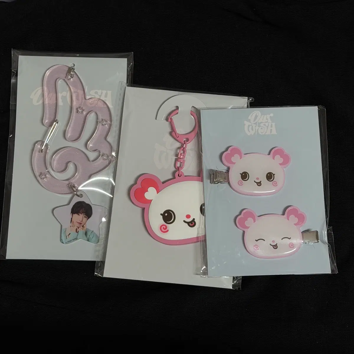 Nct Wish Sakuya Pangy Hair Clip Mirror Keyring Wing Carabiner MD wts