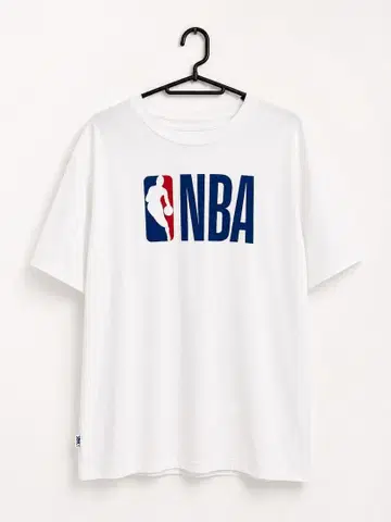 NBA 로고 프린트 T셔츠 화이트