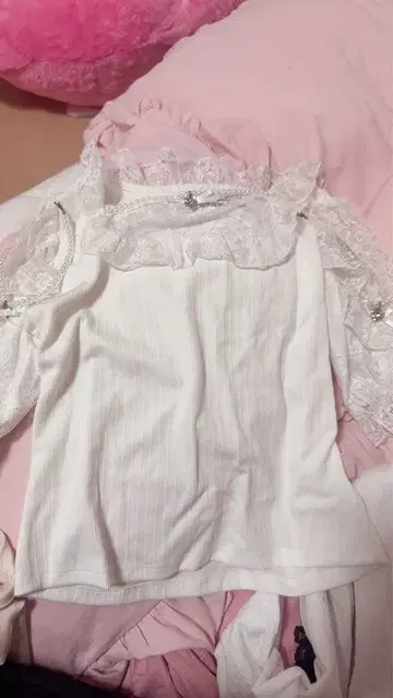 Ank Rouge 화이트 블라우스