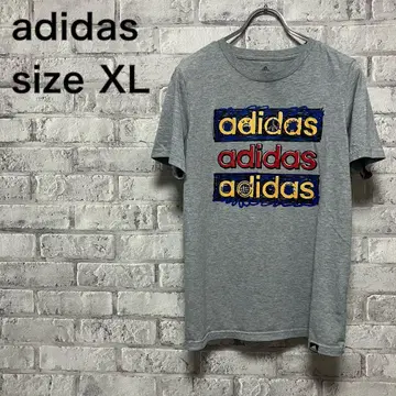 [ adidas ] 아디다스 T셔츠 size XL 그레이 멋짐 힙함