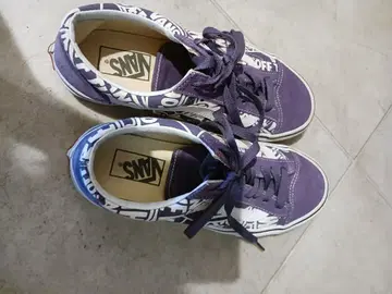 VANS 스니커즈 퍼플 올 패턴