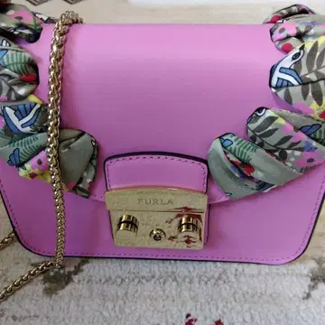 FURLA 숄더백 핑크 메트로폴리스 체인백