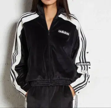 adidas 트랙 자켓 블랙 아디블레이크 벨로아 트랙 탑