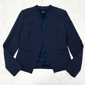 새상품급 Theory TAILOR 노카라 자켓 최근 네이비 L