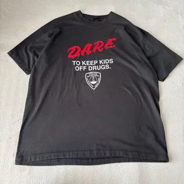 D.A.R.E. XXL 빈티지 티셔츠 USA 미국제