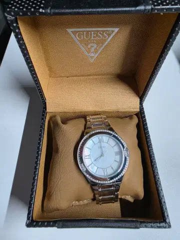 GUESS 여성용 손목시계 쿼츠 실버