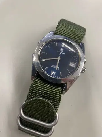 CYMA 자동 시계 25석 네이비 다이얼