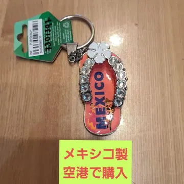 비치 샌들형 키링 (클로버) 핑크 멕시코 공항에서 구매