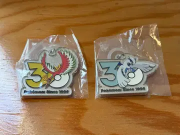포켓몬 30주년 메탈 참 메지루시 액세서리 루기아 호우오우