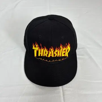 THRASHER MAGAZINE 야구 모자 블랙 프레임 로고
