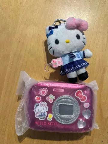 산리오 카메라 후키라메키 파우치 마스코트 홀더 헬로키티
