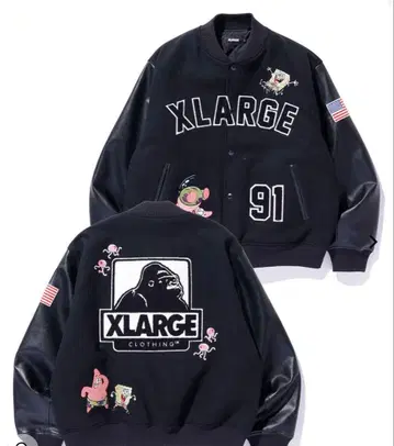 XLARGE 스폰지밥 VARSITY 재킷 XL