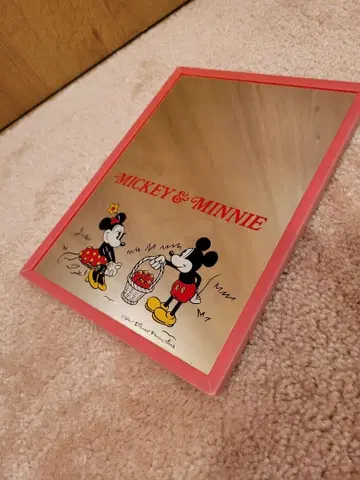 앤티크 Disney Mickey & Minnie 탁상 거울