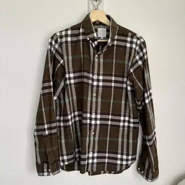 THE NORTH FACE 플란넬 셔츠 체크 무늬 브라운 L