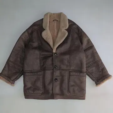 80's 빈티지 리얼 무스탕 런치 코트 XL