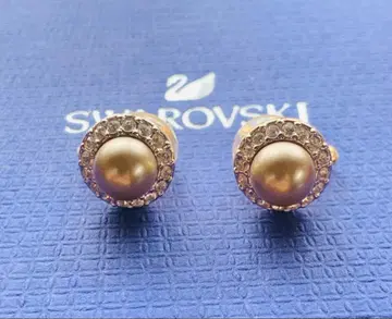 거의 새상품 스와로브스키 Swarovski 펄 귀찌