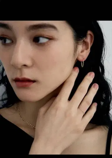 K10 코코슈닉 COCOSHNIK 스크류 체인 후프 귀걸이 (양쪽 귀)