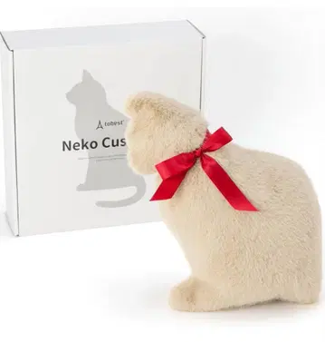 tobest Neko Cushion 봉제 인형 고양이 베이지