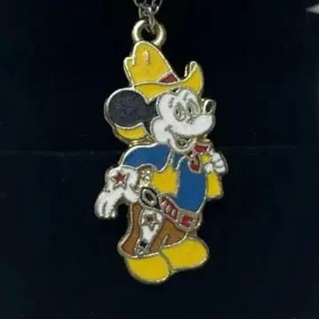 70's VINTAGE DISNEY 카우보이 레트로 미키 목걸이