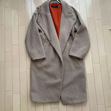 ZARA BASIC 롱 코트 베이지 M 사이즈