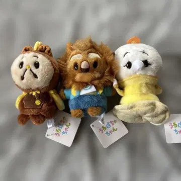 디즈니 미녀와 야수 우루포챠짱 세트 봉제 인형 묶음 판매