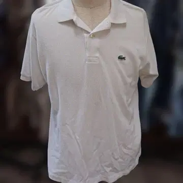 LACOSTE 라코스테 반팔 피케 셔츠 화이트