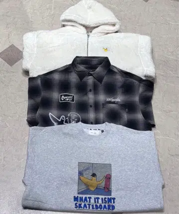 Mark Gonzales 보아 자켓 맨투맨 긴팔 셔츠 3SET M