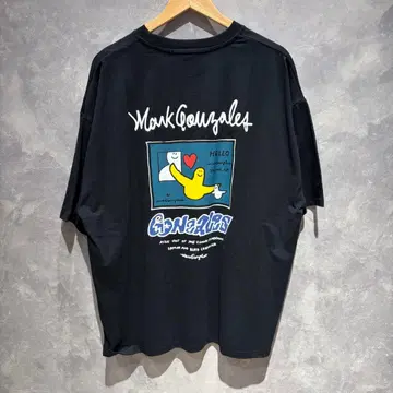 1 미사용 새상품 택 포함 MarkGonzales 프린트 T셔츠 XL