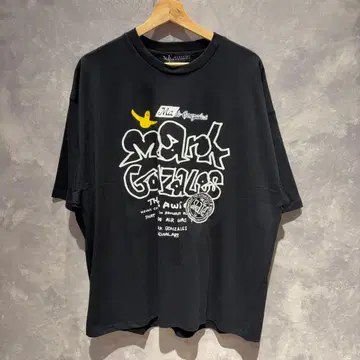 1 미사용 새상품 택 포함 MarkGonzales 프린트 T셔츠 XL