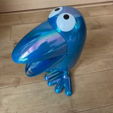 초코볼 메탈릭 블루 새 모양 소품함