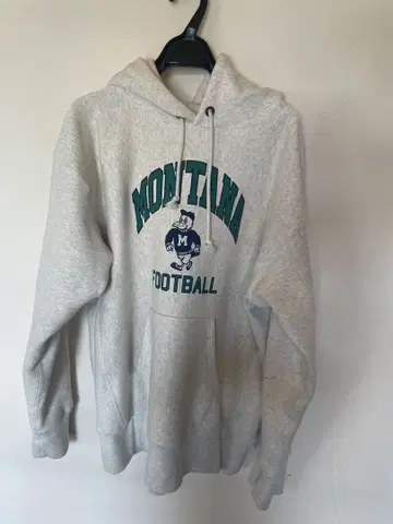 Champion 리버스 위브 후드티 MONTANA 파랑 택