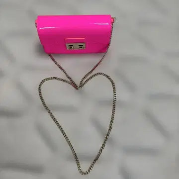 FURLA 숄더백 핑크 체인